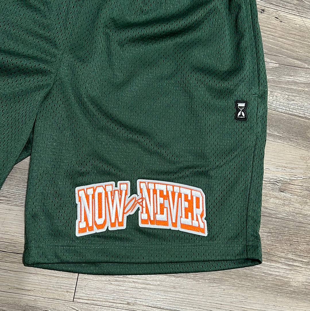 Green Mesh Shorts