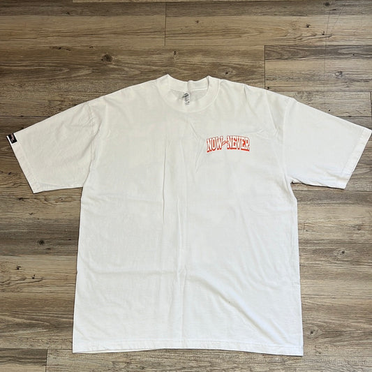 White SD Clock Tee