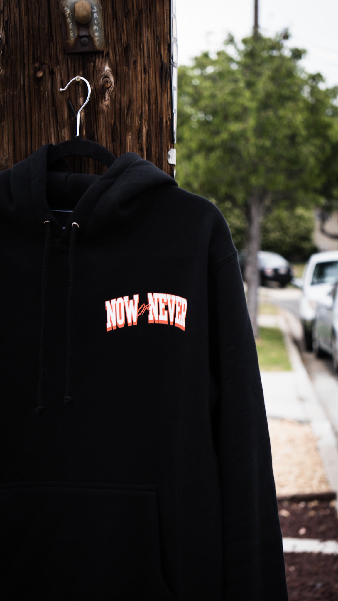 Black SD Clock Hoodie